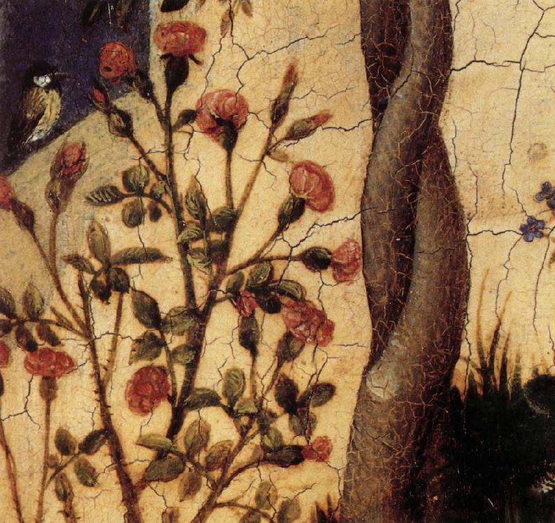 Details of The Little Garden of Paradise, Upper Rhenish Master